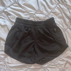 Black Track That High Rise 3” Lululemon Shorts Size 6